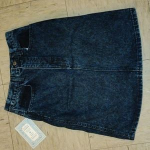 Bonjour Dark Blue Denim Jean Skirt 6